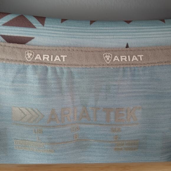 Ariat Laguna Zia Western Southwestern Active V-Neck Top - Picture 3 of 4